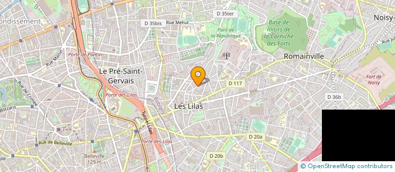 localisation de l'entreprise MONSIEUR PHILIPPE LICIN à LES LILAS