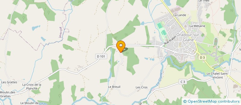 localisation de l'entreprise MONSIEUR PHILIPPE LICOINE à ORADOUR-SUR-GLANE