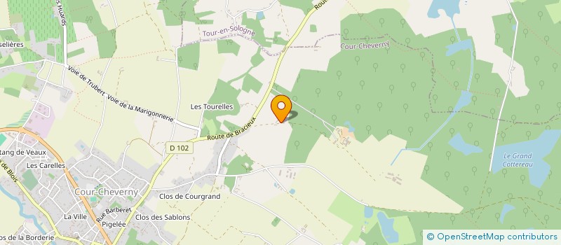 localisation de l'entreprise MONSIEUR PHILIPPE LIONEL GAST BARBOT  COUR-CHEVERNY