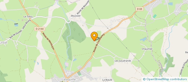 localisation de l'entreprise MONSIEUR PHILIPPE LIORET  DURDAT-LAREQUILLE