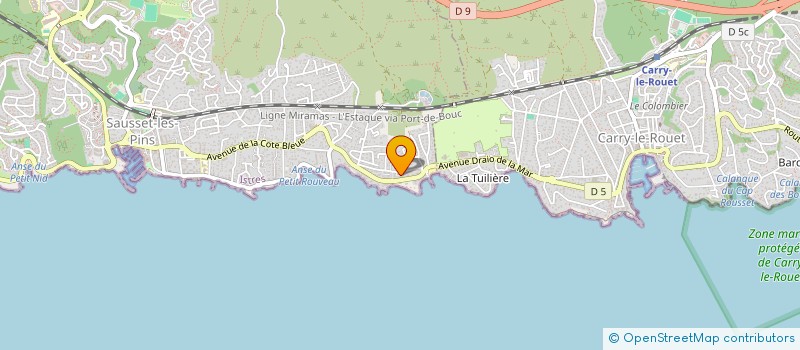 localisation de l'entreprise MONSIEUR PHILIPPE LONCHAMPT  SAUSSET-LES-PINS