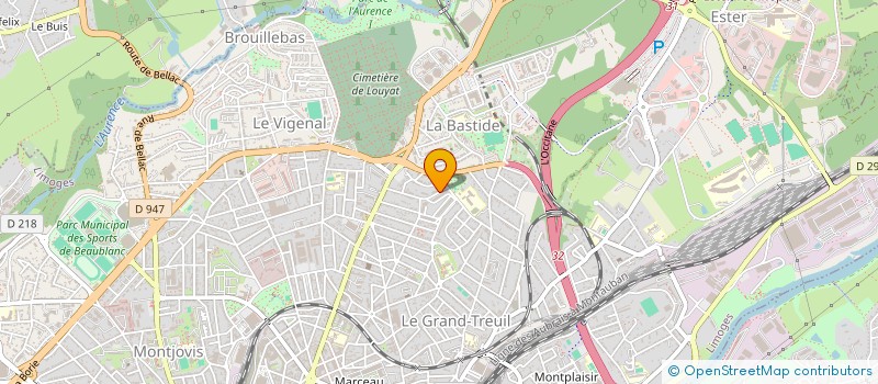 localisation de l'entreprise MONSIEUR PHILIPPE LONGEQUEUE à LIMOGES