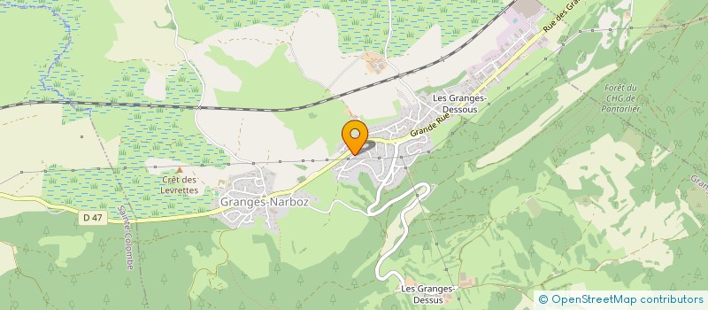 localisation de l'entreprise MONSIEUR PHILIPPE LORIN  GRANGES-NARBOZ