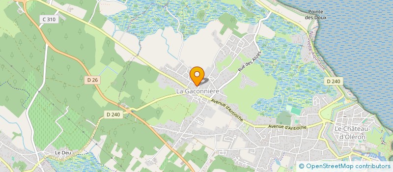 localisation de l'entreprise MONSIEUR PHILIPPE LORIOT  LE CHATEAU-D'OLERON