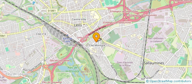 localisation de l'entreprise MONSIEUR PHILIPPE LOUCHART  LENS