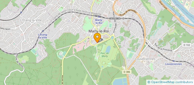 localisation de l'entreprise MONSIEUR PHILIPPE LOUDENOT à MARLY-LE-ROI