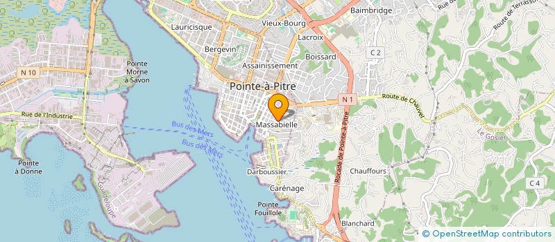 localisation de l'entreprise MONSIEUR PHILIPPE LOUIS à POINTE-A-PITRE