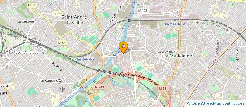 localisation de l'entreprise MONSIEUR PHILIPPE-LOUIS LANDSHEERE à LA MADELEINE