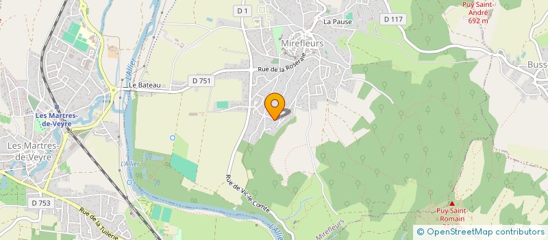 localisation de l'entreprise MONSIEUR PHILIPPE LOUP  MIREFLEURS