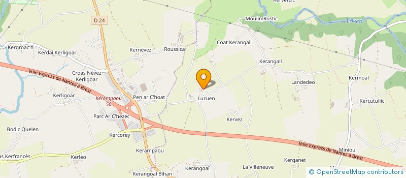 localisation de l'entreprise MONSIEUR PHILIPPE LOUSSOUARN à PONT-AVEN