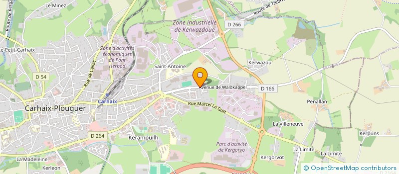 localisation de l'entreprise MONSIEUR PHILIPPE LOZACH à CARHAIX-PLOUGUER