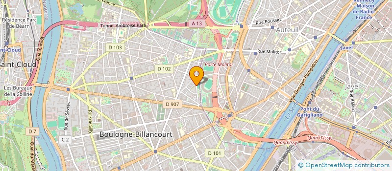 localisation de l'entreprise MONSIEUR PHILIPPE LOZE à BOULOGNE-BILLANCOURT