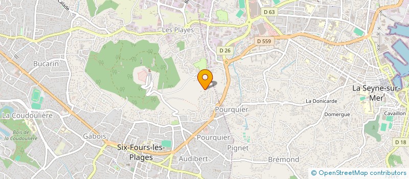 localisation de l'entreprise MONSIEUR PHILIPPE LUCIANI à SIX-FOURS-LES-PLAGES