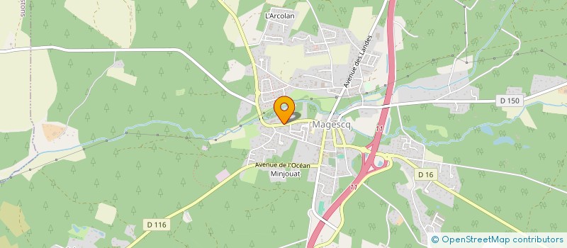 localisation de l'entreprise MONSIEUR PHILIPPE LUPE  MAGESCQ