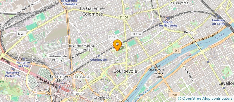 localisation de l'entreprise MONSIEUR PHILIPPE LY CONG TRINH à COURBEVOIE