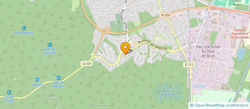 localisation de l'entreprise MONSIEUR PHILIPPE MACABIAU  LA TESTE-DE-BUCH