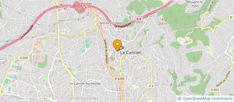 localisation de l'entreprise MONSIEUR PHILIPPE MAGAUD à LE CANNET