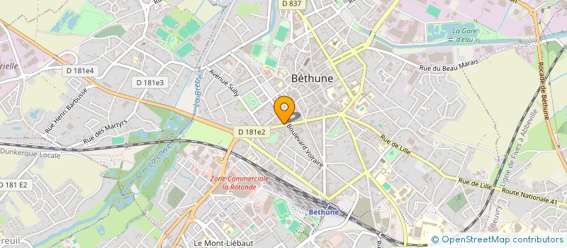 localisation de l'entreprise MONSIEUR PHILIPPE MAGINOT  BETHUNE