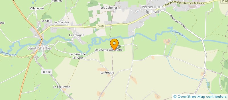 localisation de l'entreprise MONSIEUR PHILIPPE MAGNE à SAINT-CHARTIER