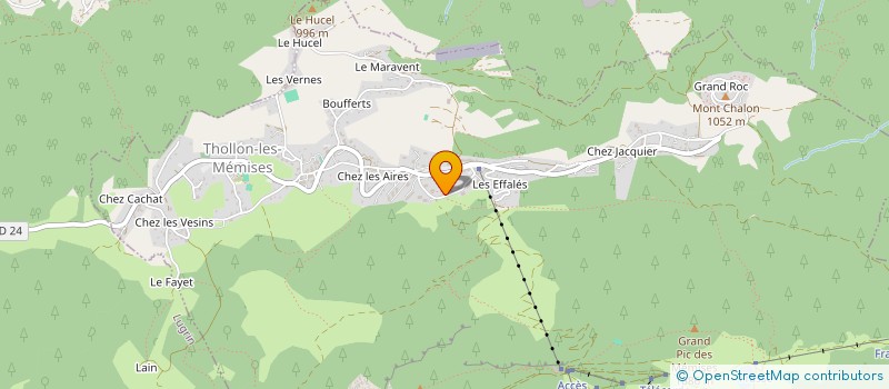 localisation de l'entreprise MONSIEUR PHILIPPE MAGNIN  THOLLON-LES-MEMISES