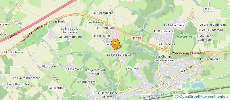 localisation de l'entreprise MONSIEUR PHILIPPE MAHERAULT à OUDON