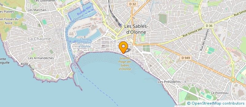 localisation de l'entreprise MONSIEUR PHILIPPE MAIGNAN à LES SABLES D'OLONNE