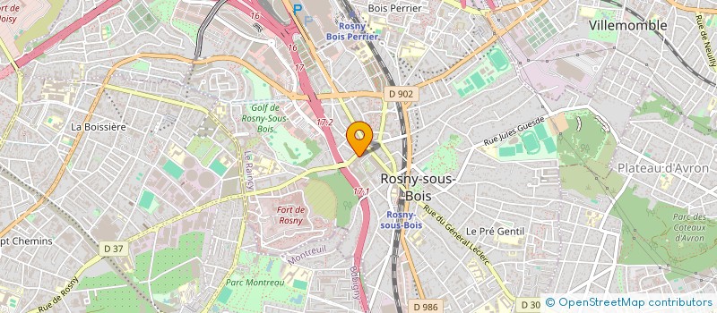 localisation de l'entreprise MONSIEUR PHILIPPE MAILLARD à ROSNY SOUS BOIS