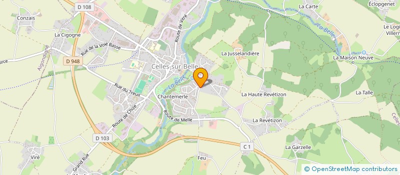 localisation de l'entreprise MONSIEUR PHILIPPE MAINSON  CELLES-SUR-BELLE