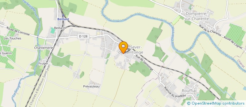 localisation de l'entreprise MONSIEUR PHILIPPE MAITRE  SAINT-SEVER-DE-SAINTONGE