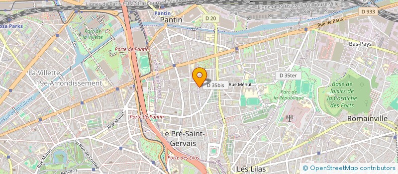 localisation de l'entreprise MONSIEUR PHILIPPE MAITRE à PANTIN