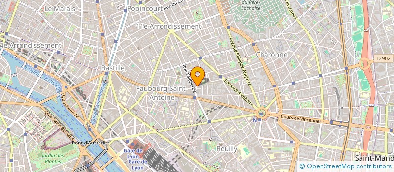 localisation de l'entreprise MONSIEUR PHILIPPE MAITRE à PARIS