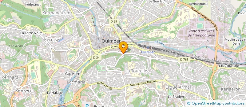 localisation de l'entreprise MONSIEUR PHILIPPE MAKOUNDJI à QUIMPER