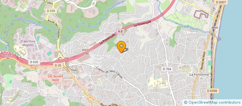 localisation de l'entreprise MONSIEUR PHILIPPE MALAIZE  ANTIBES