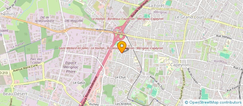 localisation de l'entreprise MONSIEUR PHILIPPE MALAURENT  MERIGNAC