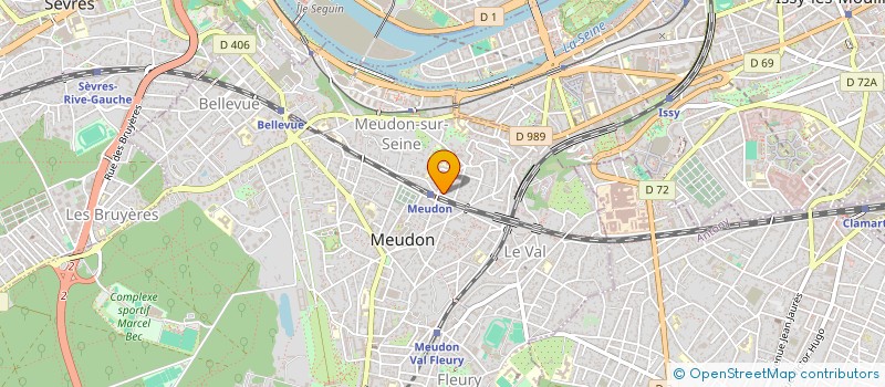 localisation de l'entreprise MONSIEUR PHILIPPE MALISAN  MEUDON