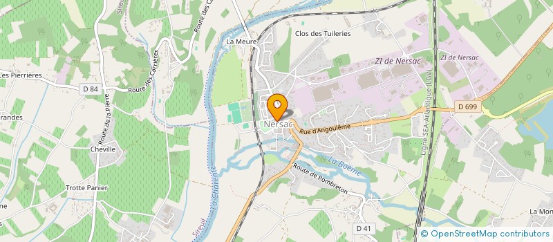 localisation de l'entreprise MONSIEUR PHILIPPE MALLET  NERSAC