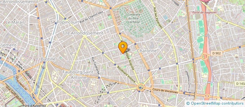 localisation de l'entreprise MONSIEUR PHILIPPE MANET  PARIS