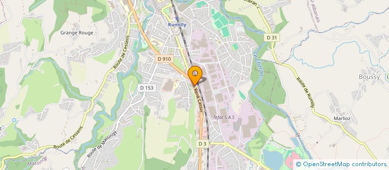 localisation de l'entreprise MONSIEUR PHILIPPE MANGIN  RUMILLY