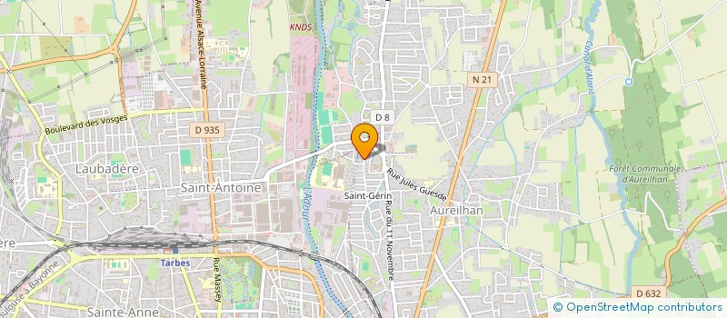 localisation de l'entreprise MONSIEUR PHILIPPE MANSIEUX  AUREILHAN