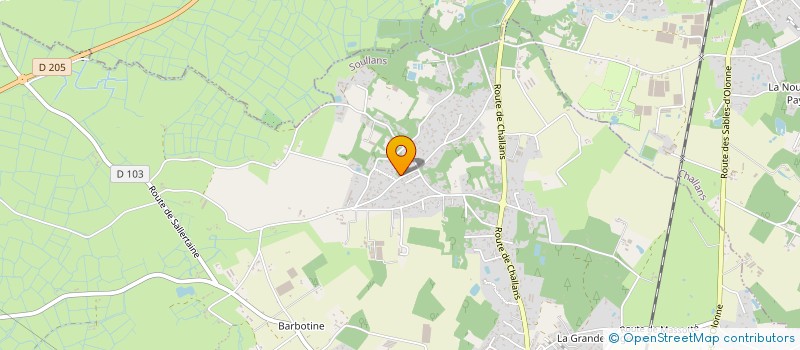 localisation de l'entreprise MONSIEUR PHILIPPE MAQUAIRE  SOULLANS