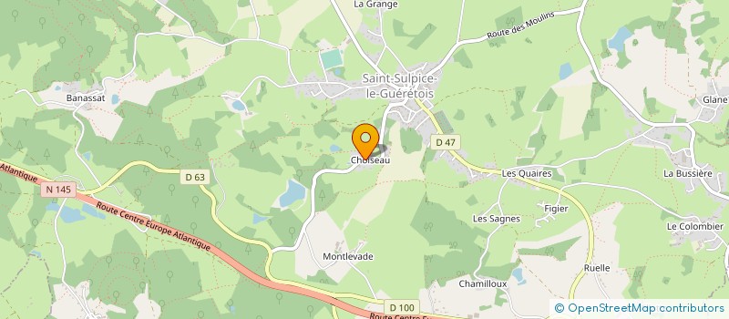 localisation de l'entreprise MONSIEUR PHILIPPE MARAIS  SAINT-SULPICE-LE-GUERETOIS