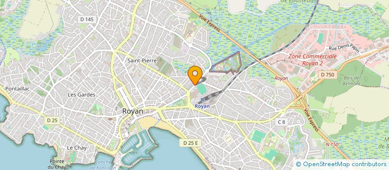 localisation de l'entreprise MONSIEUR PHILIPPE-MARC POUGET  ROYAN