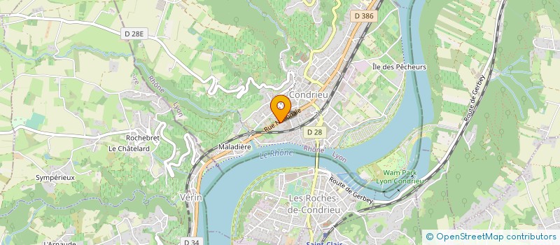 localisation de l'entreprise MONSIEUR PHILIPPE MARCELAT à CONDRIEU