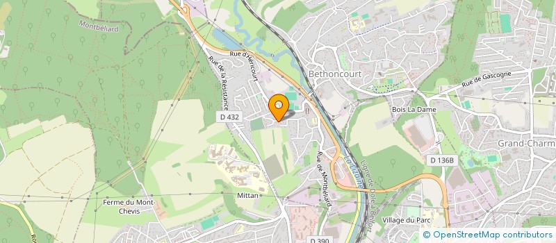 localisation de l'entreprise MONSIEUR PHILIPPE MARCHAND  MONTBELIARD