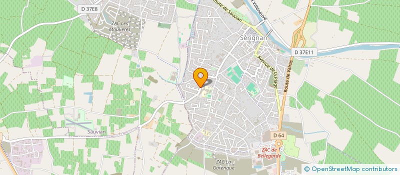 localisation de l'entreprise MONSIEUR PHILIPPE MAREILLE  SAUVIAN