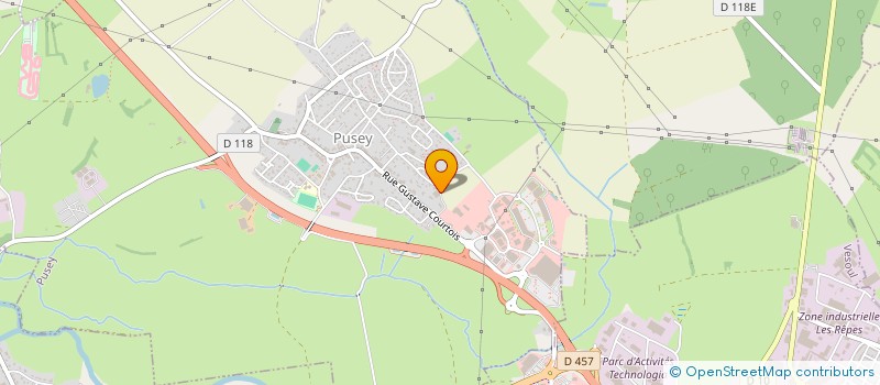 localisation de l'entreprise MONSIEUR PHILIPPE MARESCOT  PUSEY