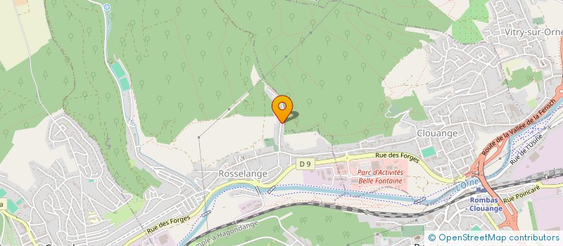 localisation de l'entreprise MONSIEUR PHILIPPE MARIANI  ROSSELANGE