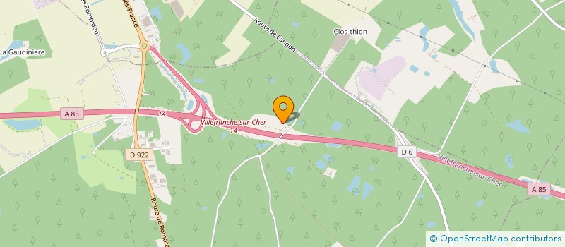 localisation de l'entreprise MONSIEUR PHILIPPE MARIDET  VILLEFRANCHE SUR CHER