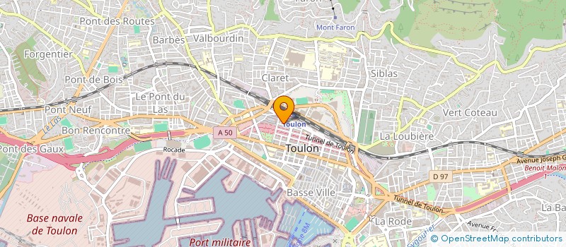 localisation de l'entreprise MONSIEUR PHILIPPE MARIE  TOULON