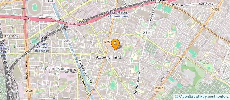 localisation de l'entreprise MONSIEUR PHILIPPE MARIE  AUBERVILLIERS